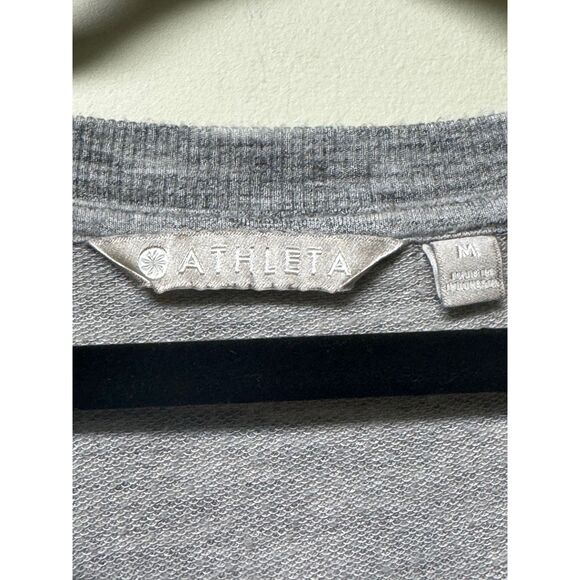 ATHLETA Short Sleeve Criss Cross Dress, Marl Grey, Heather Sz M - Picture 7 of 10